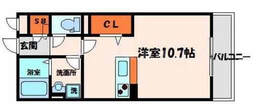 オーシャンコートT【1階】の間取り