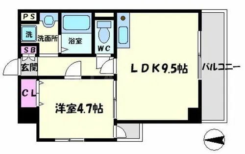 M’プラザ門真駅前【2階】の間取り