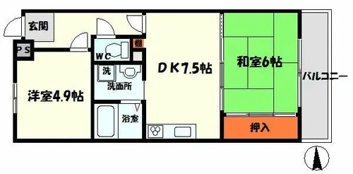 ジョイライフ14【4階】の間取り