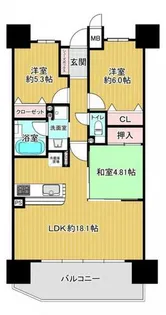 京阪東ローズタウン・ライズプレイス【4階】の間取り
