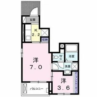 フィオーレⅢ【1階】の間取り