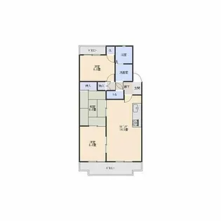 グランドメゾン菊坂【1階】の間取り