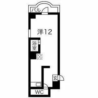 グランツ畑江【403号室】の間取り