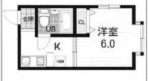 西浦マンション【5階】の間取り