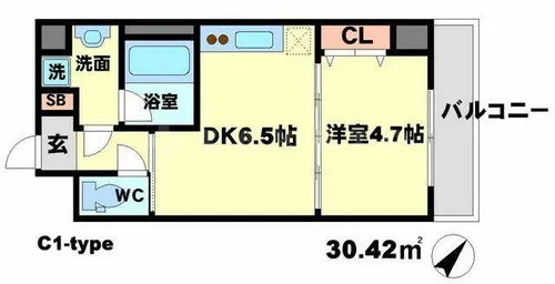アーバネックス豊中【3階】の間取り