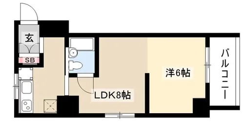 チサンマンション池下【9階】の間取り