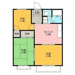 メゾン楠【0206号室】の間取り