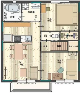 ハレ井ノ口【203号室】の間取り