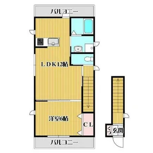 ラングベルク永田【102号室】の間取り