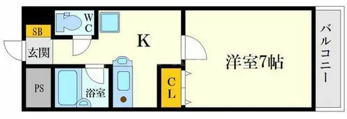 箕面エレガンスヒルズ【4階】の間取り