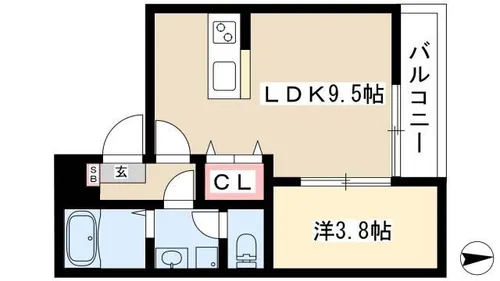 T.A長筬町4丁目【1階】の間取り