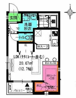 Lucia Hills荒子【3階】の間取り
