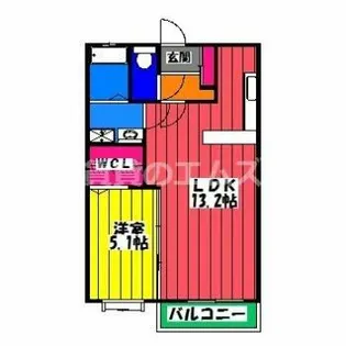 TYシャトレー【101号室】の間取り