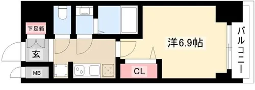 プレサンスTHE久屋大通レジェンド【13階】の間取り