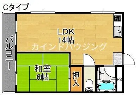 ウィステリア北島2号館【3階】の間取り