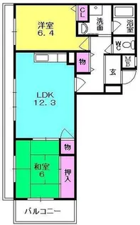 メゾンミルテ【201号室】の間取り
