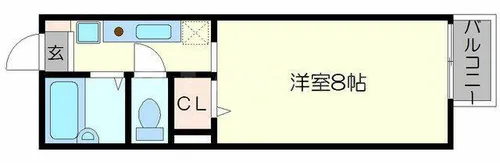 ソレーユ箕面【1階】の間取り