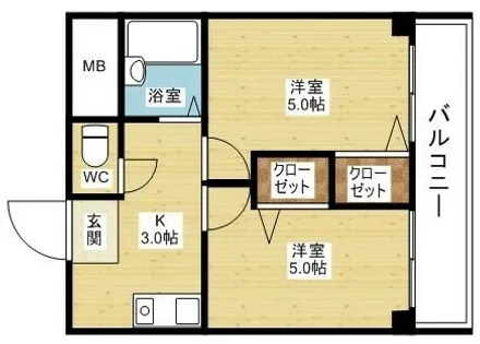 木川東エクセルハイツ【7階】の間取り