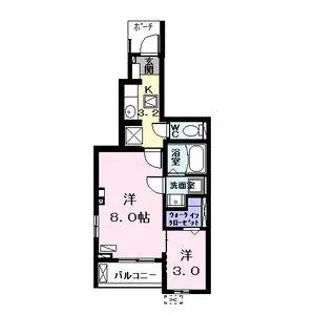 ベルカーサⅢ【1階】の間取り