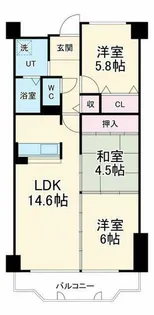 ウィステリア千里【2階】の間取り