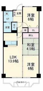 ウィステリア千里【4階】の間取り