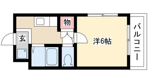 アールシティ・はたの【4B号室】の間取り