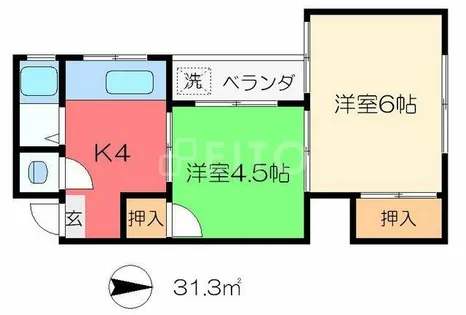 神楽荘【2階】の間取り