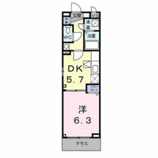 ミル メゾン T【1階】の間取り