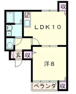 L・A・スクエア鷹飼2【1階】の間取り
