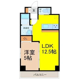 Ceres須ヶ口駅前【405号室】の間取り