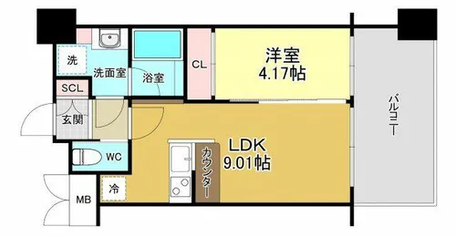 プレジオ緑地公園【12階】の間取り