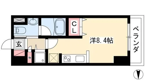 リヴシティ栄【11階】の間取り