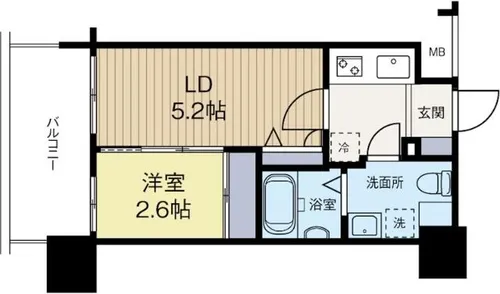 グランフォーレ呉服町【5階】の間取り