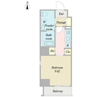グレーシアコート金山【0601号室】の間取り