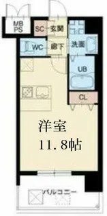 スプランディッド中之島WEST【6階】の間取り