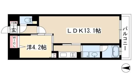 aLATO白壁【0702号室】の間取り
