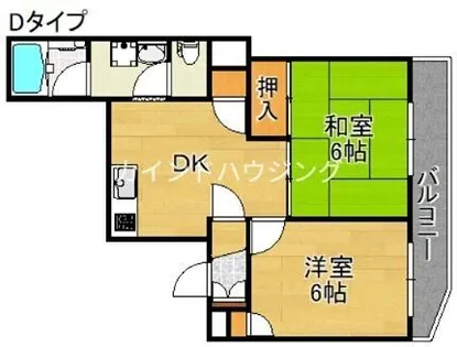 ヴィアンテ住之江【2階】の間取り