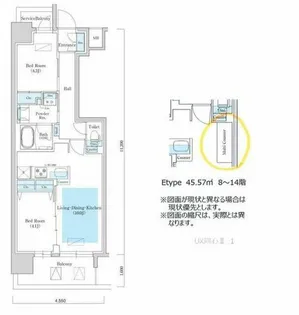 アーバネックス同心II【3階】の間取り