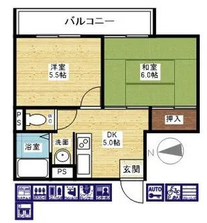フェリーチェ西中島【3階】の間取り
