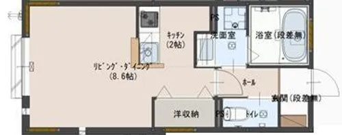 エルメゾン アイン【106号室】の間取り