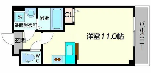 パーラム守口【5階】の間取り