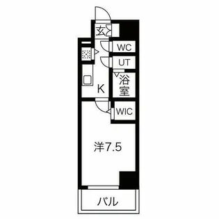 エスリード上前津LIVIA【3階】の間取り
