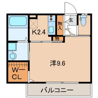 クレメンテカミダB【1階】の間取り