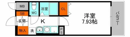 アーバンエース守口パル【2階】の間取り