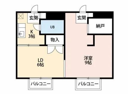 Calcio【201号室】の間取り