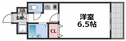 グランデージ今里【8階】の間取り
