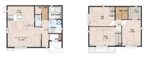 田寺メゾネット【1階】の間取り