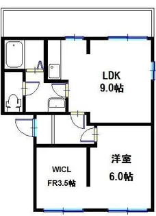 タウニィ・尾上【2階】の間取り