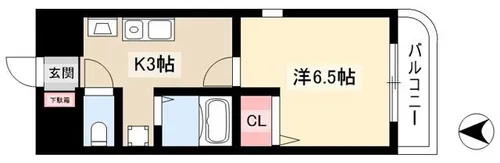 エスポワール・コーネン【5階】の間取り