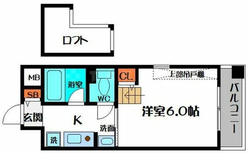 大阪府大阪市都島区片町2丁目【マンション】の間取り